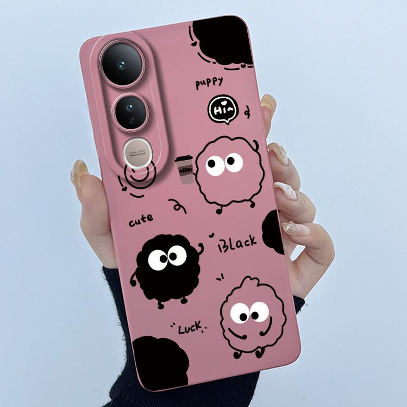 For Vivo V50 Lite Case Lovely Phone Shell Soft Liquid Silicone Back Cover For Vivo V 50 Lite Full Protection Shockproof Bumper