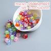 10g Pack of Flat Acrylic Alphabet Beads for DIY Children's Beading and Jewelry Keychain Accessories
