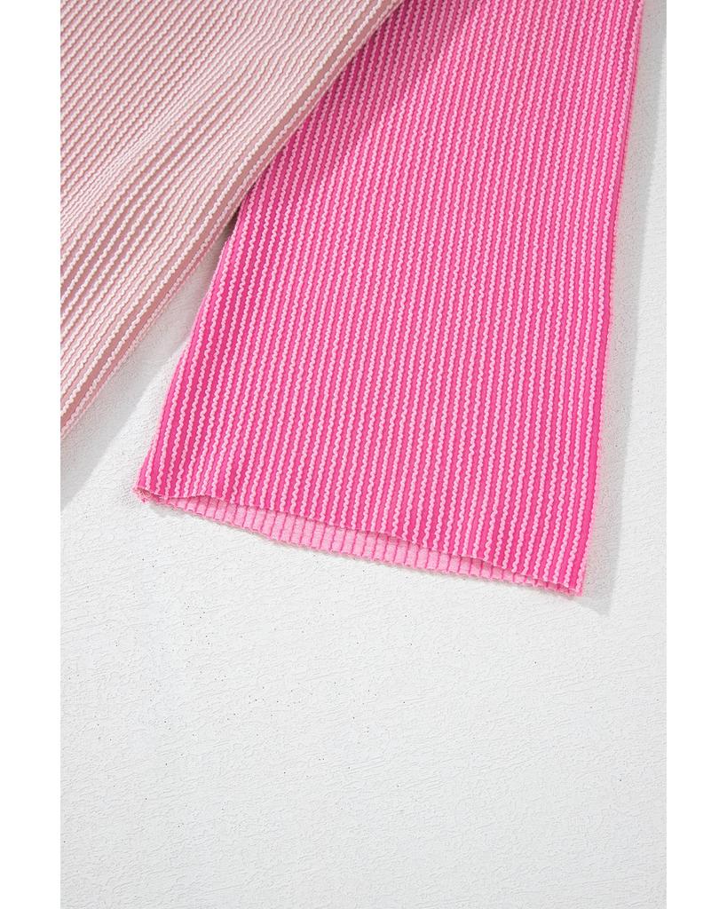 Azura Exchange Блузка свободного кроя с капюшоном в стиле пэчворк с цветными блоками