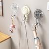 Suction Cup Hooks No-punching Bathroom Robe Coat Hook Towel Holder Keys Clothes Bag Hanger Hook Bathroom Organizer Accessories