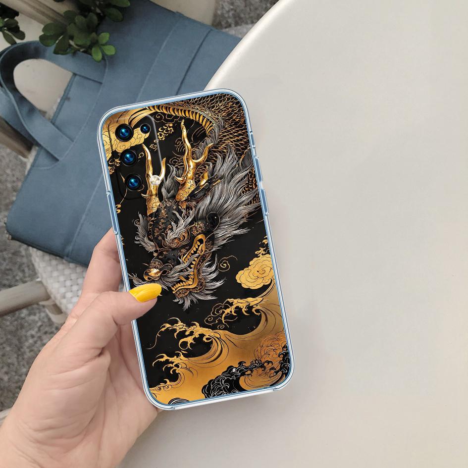 LO25 Chinese Dragon Phone Case for Motorola Moto Edge 20 30 40 50 S30 Fusion Ultra Pro Neo Lite + G200 G23