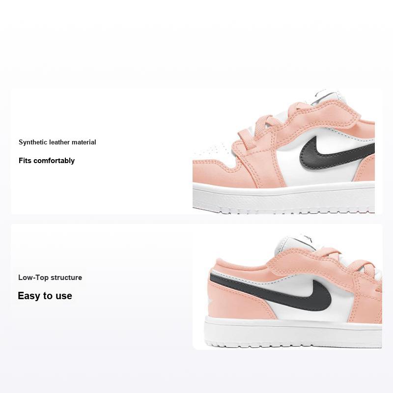 Детские кроссовки Air Jordan 1 Low ALT PS Arctic Orange Белый антрацит BQ6066-800