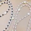 Hanging Decoration Wallet Necklace Chain Pearl Love Bead Phone Anti Loss Lanyard  Phone
