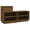 VidaXL Shoe Cabinet Honey Brown 110x34x61cm Solid Pine Wood 814452