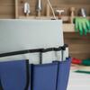 Gardening Tool Tote Large Capacity Multi-Pocket Tool Organizer Canvas Container Bag Waterproof Sturdy-Duty for Construction Site