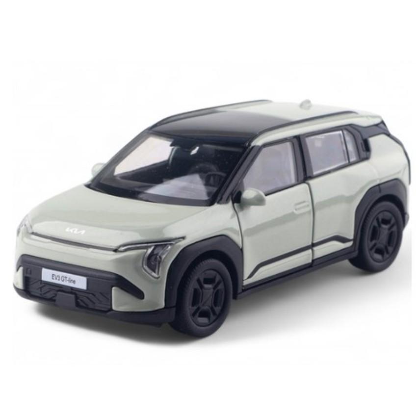 WELLY Kia EV3 1:Металлическая модель автомобиля в масштабе 38, (Синий / Зеленый / Белый 3 цвета)