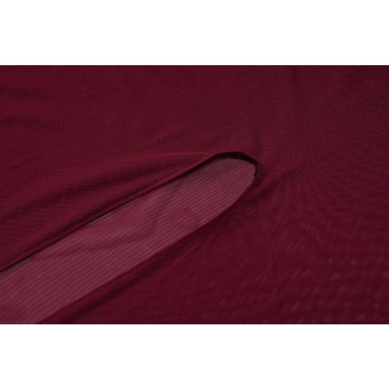 Women's Fashion Temperament Slim Long Splicing Sexy Gauze Skirt Edge Halter Dress