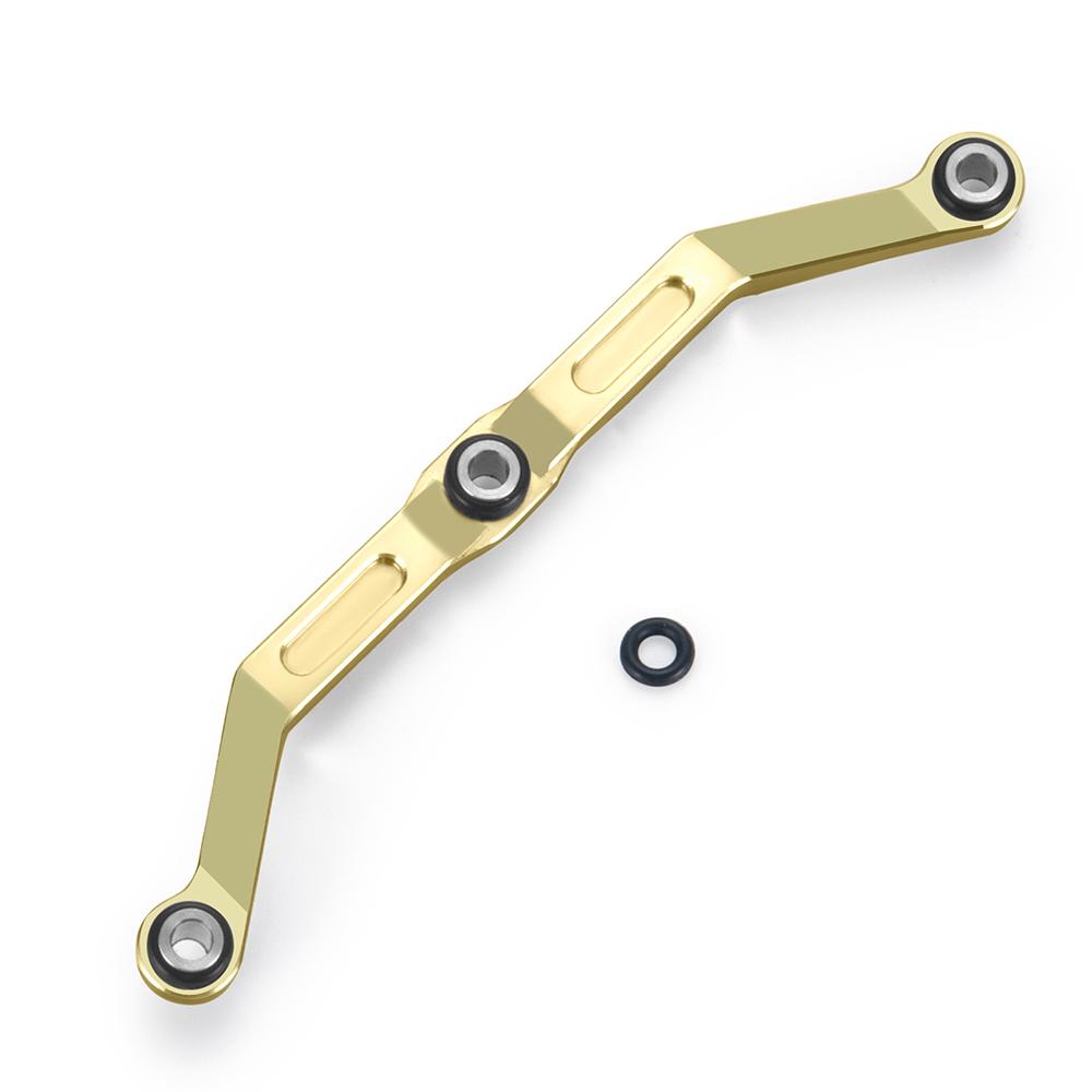YEAHRUN Brass High Clearance Chassis Links & Steering Linkage Adds Weight for 1/18 RC Crawler Car TRX4M Upgrade Parts