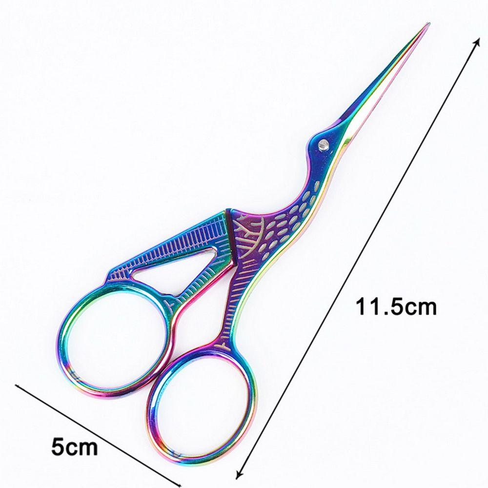 Stainless Steel Vintage Bird Crane Embroidery Nail Art Scissors Tailor Scissors Sewing Tool Shears
