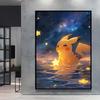 Adorable Pikachu Themed Home Wall Painting Printed on High Quality Canvas It's An Ideal Choice for Collection and Decoration