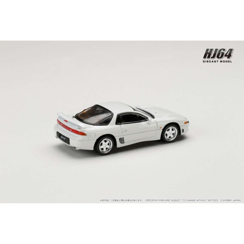 HobbyJAPAN HJ64 1/64 Mitsubishi GTO Twin Turbo в стиле JDM, цвет Misty White Pearl, литая модель автомобиля