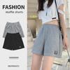 Waffle Sports Shorts: Women's Summer 2023 High-Waist Loose Fit, Korean-Style Wide-Leg Hot Pants for Home & Outdoor Wear