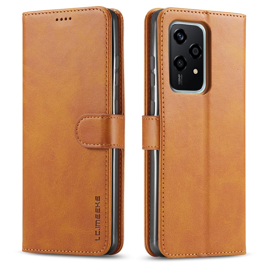 LC.IMEEKE Чехол для Honor 200 Lite Текстура теленка Магнитная застежка Подставка Чехол для телефона