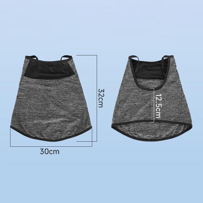 Ice Silk Neck Gaiter for Men Women Ear Loops Sun Protection Cycling Face Mask Breathable Mesh Cooling Outdoor Driving Face Cover