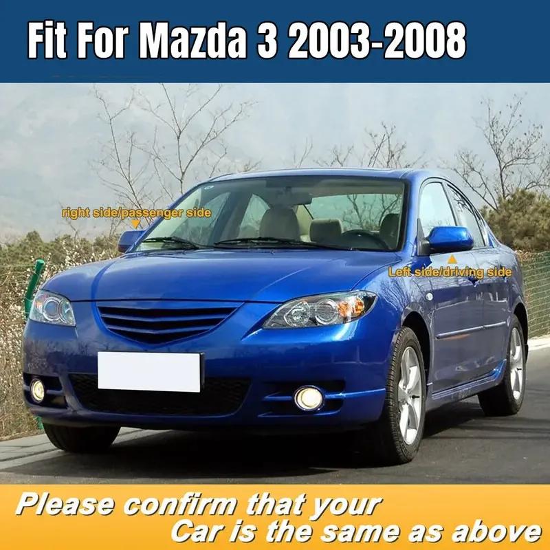 Для Mazda 2 3 6 2003-2008 ABS Накладка на боковое зеркало заднего вида Колпачок крыла Внешняя накладка на корпус двери Запасные части ABS Углепластик
