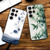 Очень простой чехол-накладка из силикона с изображением пейзажа для Samsung S25 24 23 22 21 20 Plus Ultra 5G Lite Ударопрочный чехол