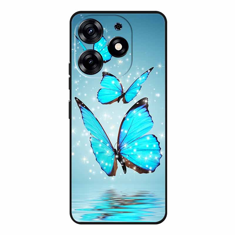 Милые Животные Мягкий Силиконовый TPU Чехол для Телефона Tecno Spark 20 Pro - Легкий и Ударопоглощающий Защитный Задний Чехол