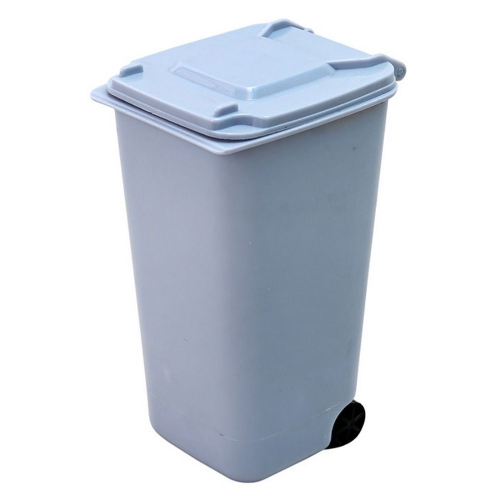Multi-Functional With Cover Workspace Pen Holder Garbage Storage Box Mini Trash Can Desktop Bin