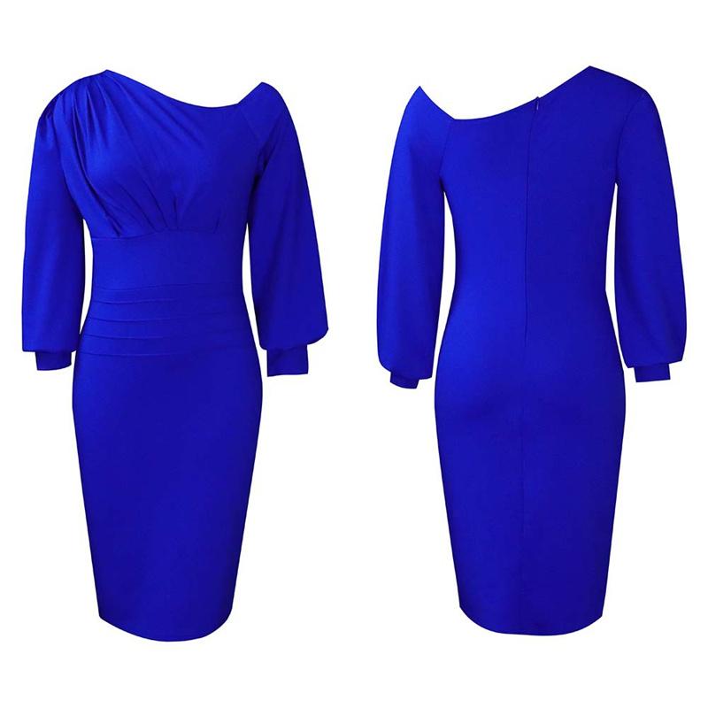 Облегающее платье-футляр с длинными рукавами, профессиональное темпераментное платье для офиса, темперамента, поездок на работу
