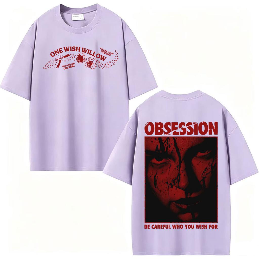 One Wish Willow Obsession 2026 Movie Merch Tshirt Unisex Unisex Harajuku Retro Classic T Shirts Loose 100 Cotton Oversized T Shirt