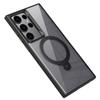 For Samsung Galaxy S23 Ultra Magnetic Case TPU+Acrylic Phone Cover Rotary Ring Kickstand