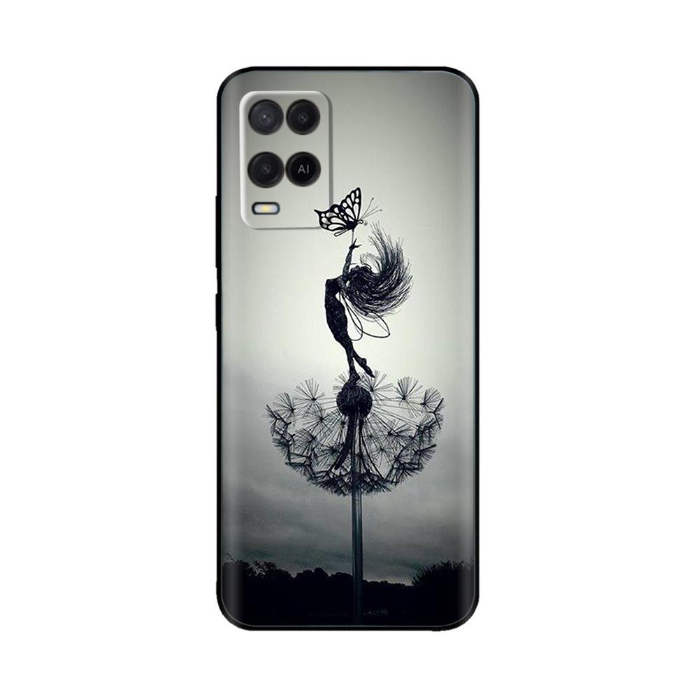 Чехол для OPPO A54 CPH2239 2021 Милый задний чехол Силиконовый мягкий ТПУ чехол для телефона Для OPPO A54s A 54 OPPOA54 S Чехлы Защитные