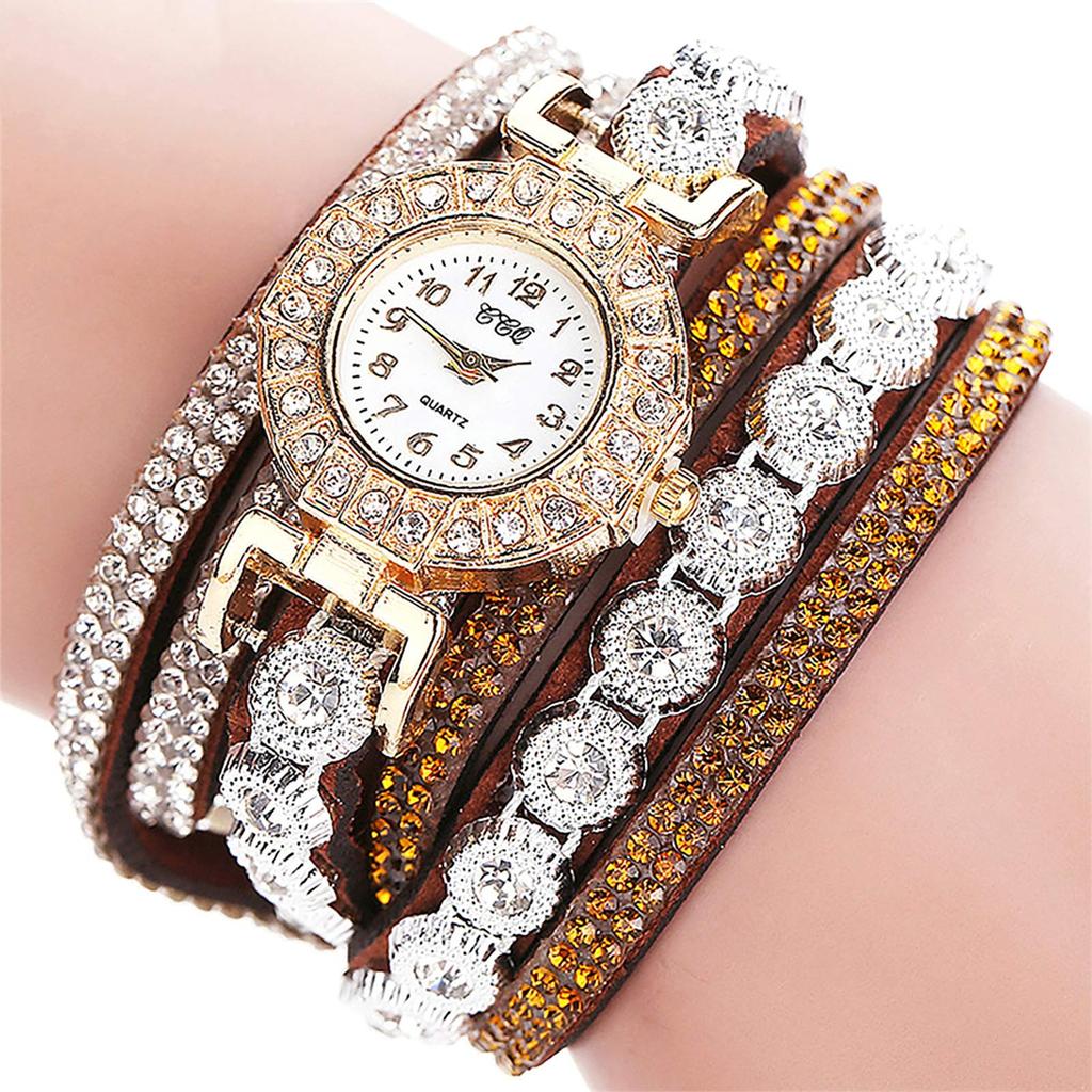 New Style- Small Watch With Diamond, Round Bracelet Watch, Student Fashion, Casual Women's Bracelet Watch
