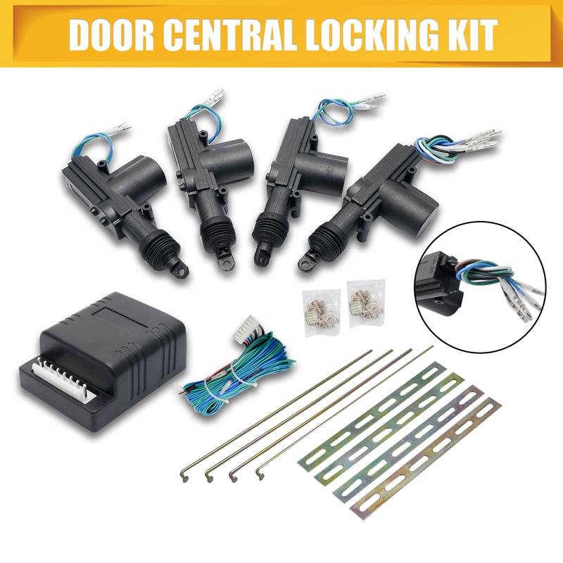4 Door Car Power Locks Actuator Car Intelligent Alarm Keyless Entry System Engine Security Protection Remote Start Stop Button