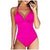 Sexy Female One-Piece Large Size Swimwear 4XL Push Up Women Plus Size Swimsuit Closed Body Bathing Suit For Pool Beach Wear 2025