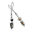 Phone Charm Keychain Detachable Cat Phone Strap Lanyard for Women Girls Bag Backpack Ornament Car Key Holder Jewelry