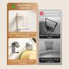 2 Pieces Wall Mounted Basin Storage Rack Carbon Steel Wash Basin Holder  Bathroom