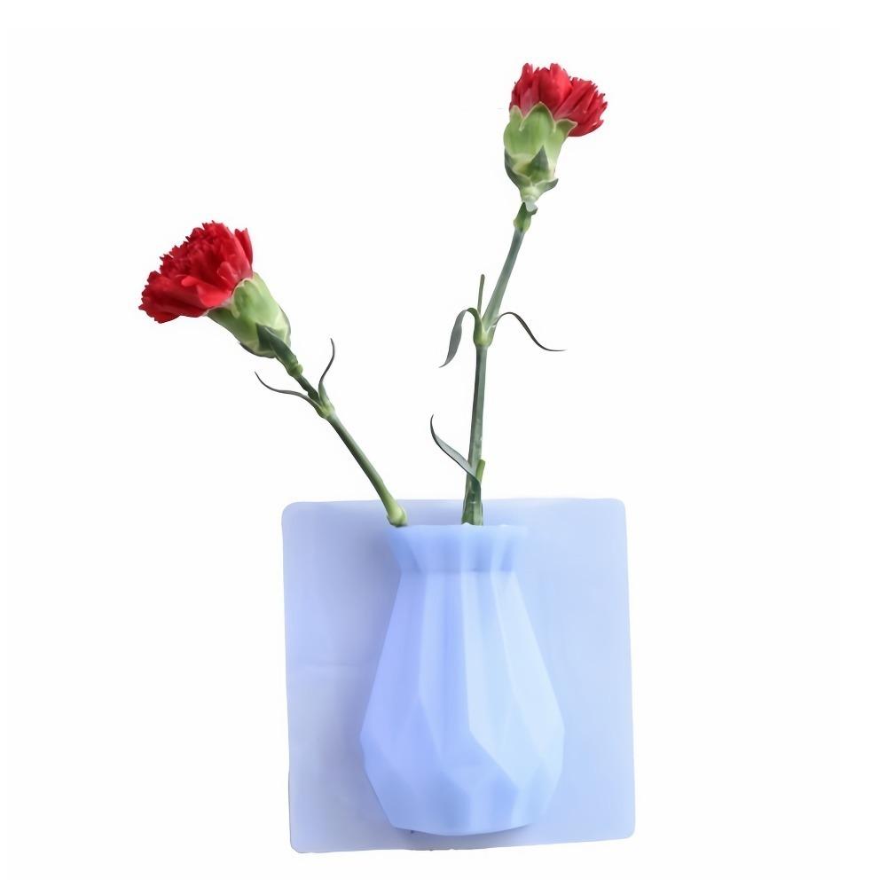 Силиконовая ваза-стикер Magic, многоразовая декоративная ваза, горячая настенная ваза, сухоцветы