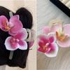 Ponytail Holder Shark Clip Butterfly Orchid Headwear New Barrette  Women