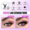 DIY Lash Extension Kit Individual Lashes Cluster D Curl Eyelash Extension +Tools