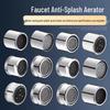 Universal Faucet Aerator Nozzle Kit: Splash Guard, Mesh Filter, Hot/Cold Compatibility