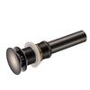 Bathroom Sink Pop Up Drain Stopper Anti Clogging Copper Bathroom Lavatory Vanity Sink Drain Without Overflow for Home