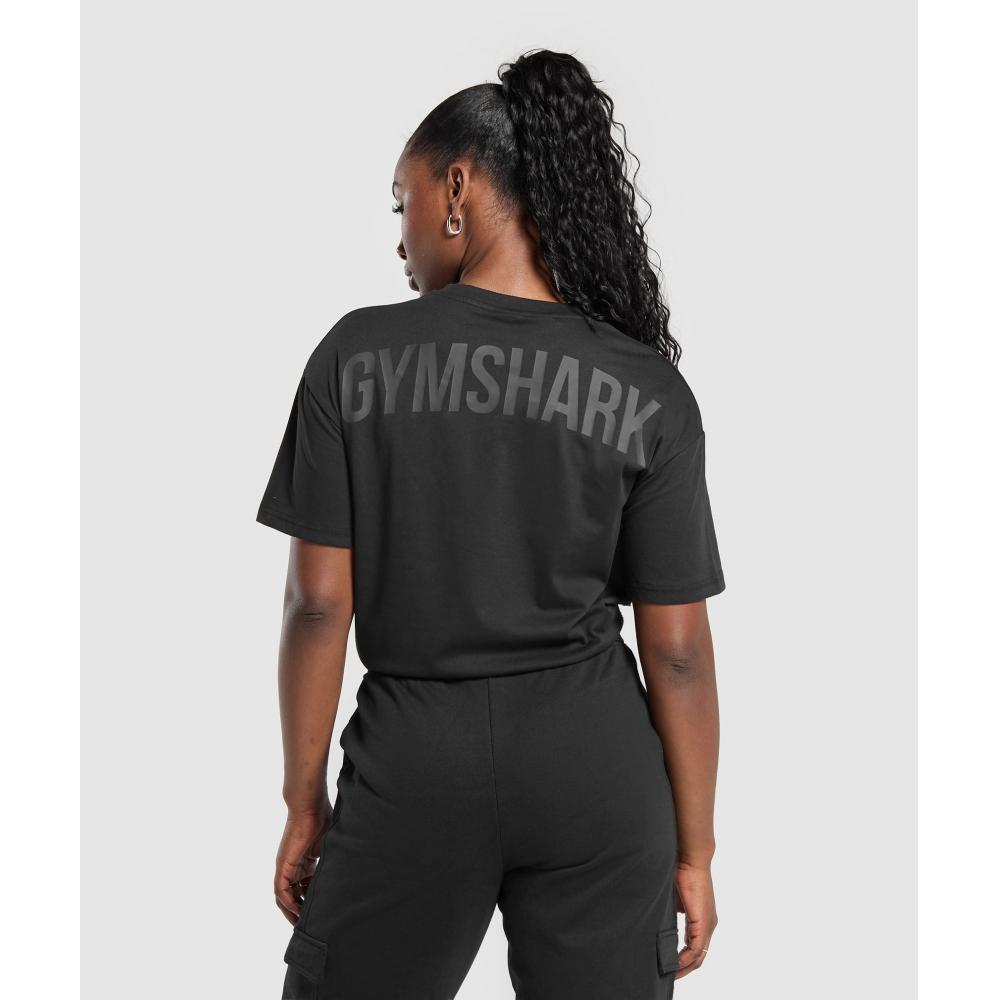 Gymshark Gs Power Oversized T shirT Black B4a7o Bb2j