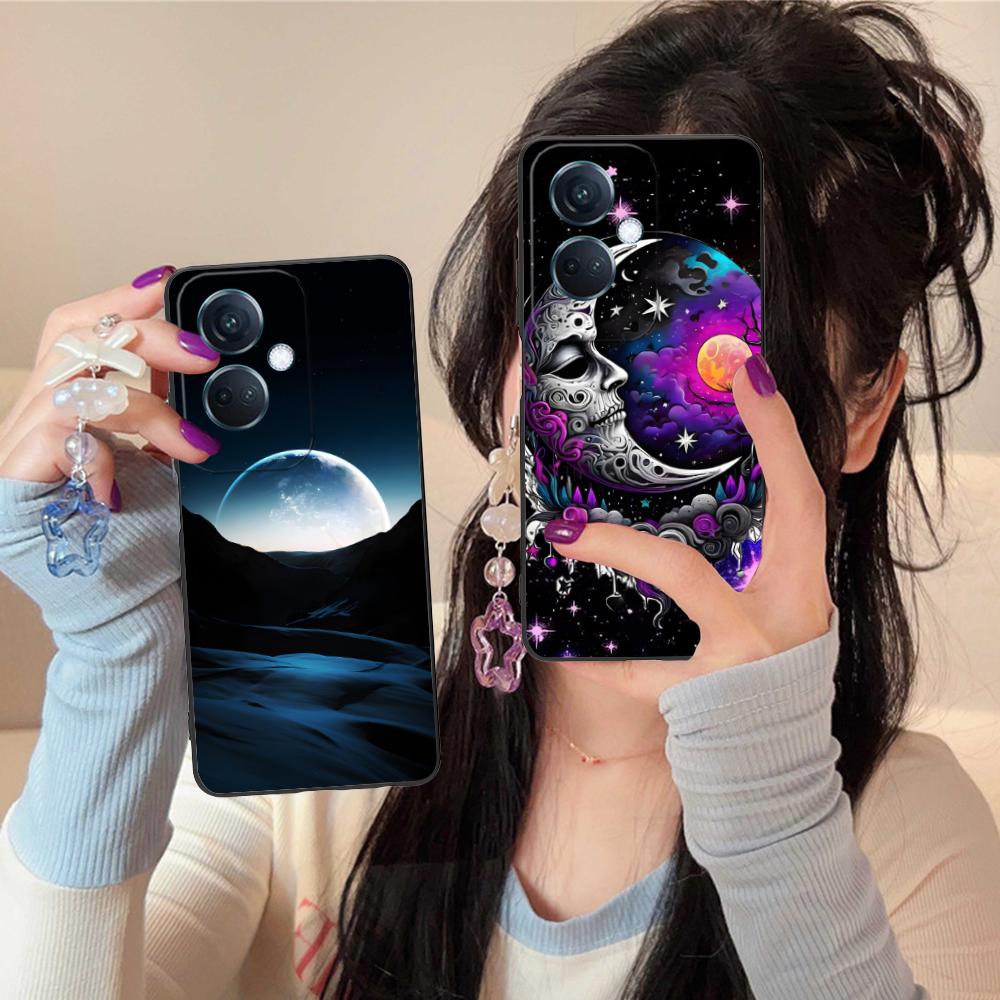 Moon Aesthetic Mobile Phone Case for OPPO Find X9 X8 X7 X6 X5 X3 X2 Plus s Pro Ultra Lite Colorful Printing Cover Pretty Luxury