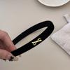 Velvet Hair Hoop Non Slip Velvet Hairband Elegant Bow Headband  Fall Winter