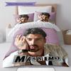 Michele Morrone Pattern Bedding Quilt Set Quilt Cover Pillowcase Home Decoration Birthday Gift (1 * duvet cover + 2 * pillowcase, without core)