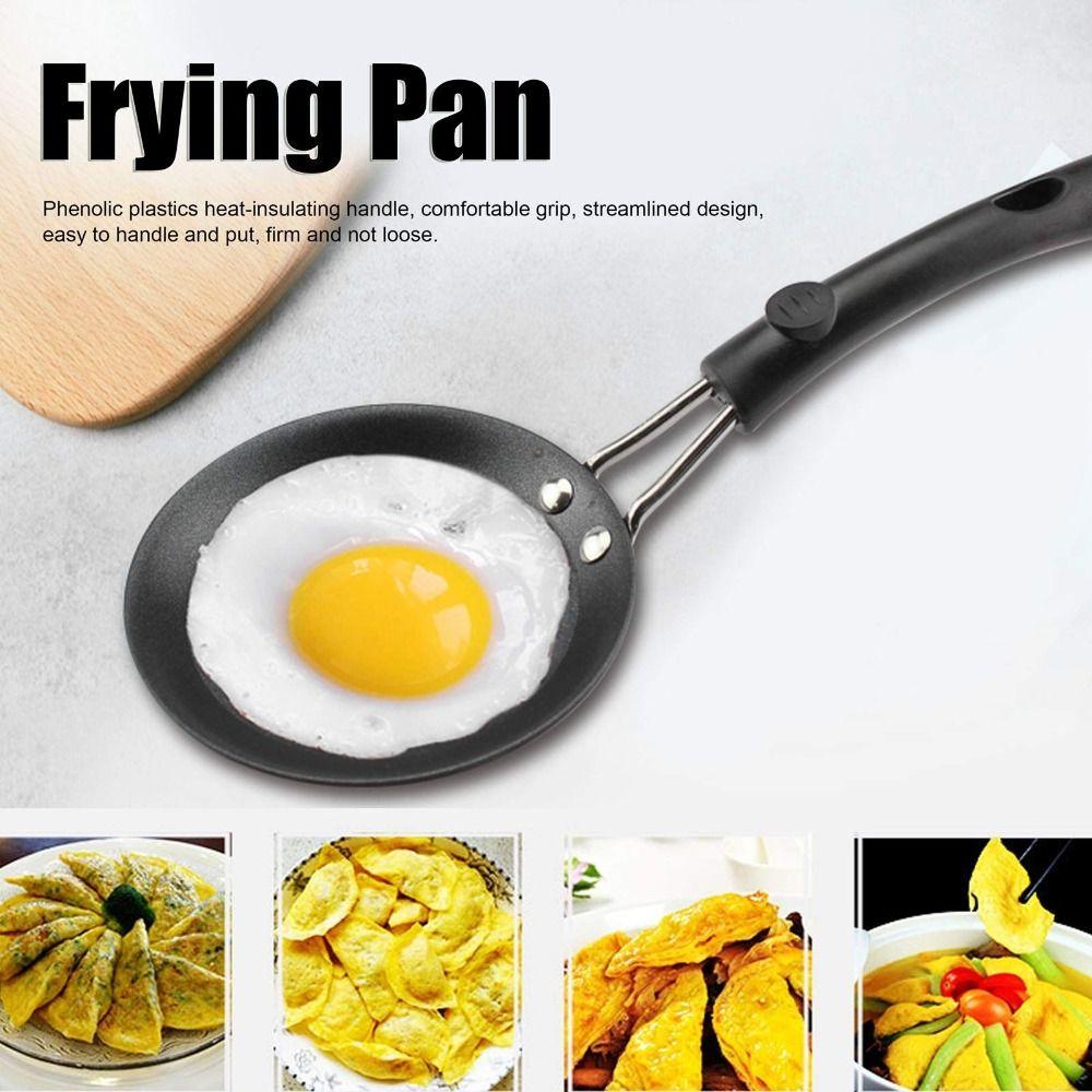 Comfortable Handle Omelet Pan Non-Stick Egg Skillet Cookware Frying Pan Camping