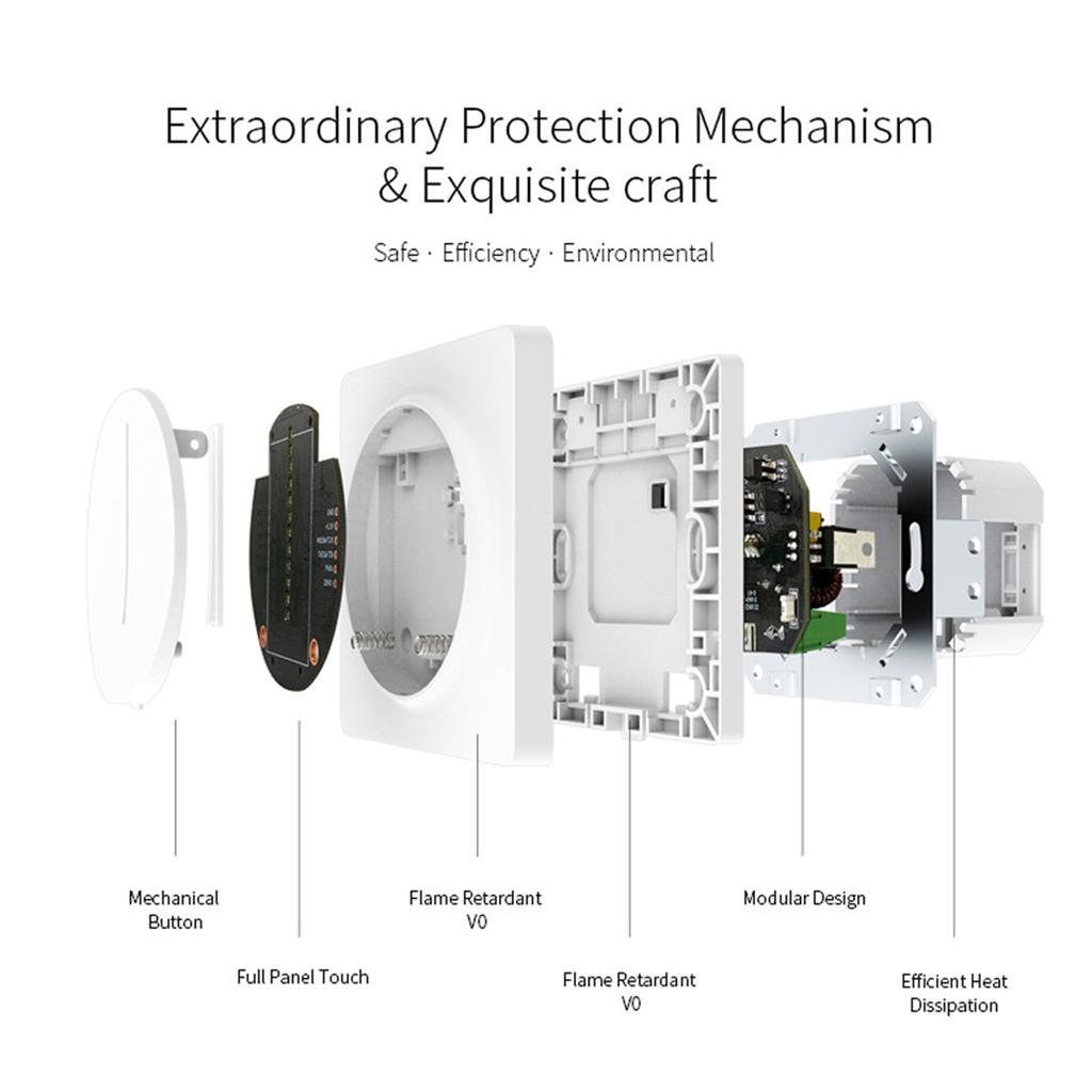 Smart Zigbee Light Switch Compatible with Alexa Google Home with Remote Control Single-Pole Neutral