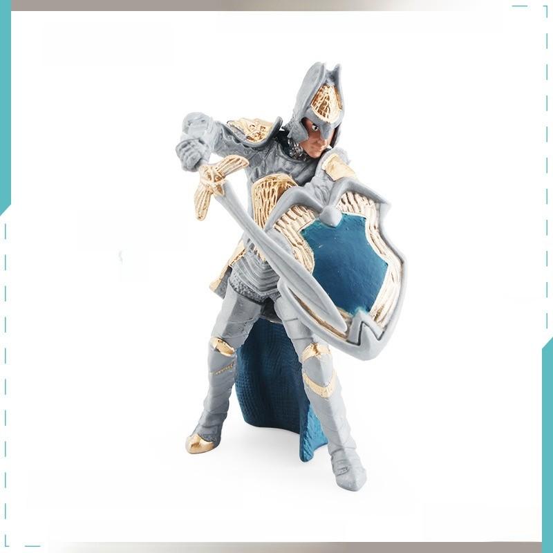 Изысканная статичная модель западного мифического рыцаря с детализированным оружием, идеально подходящая для демонстрации