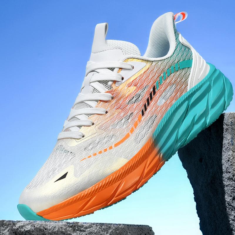 Men's Running Shoes Big Size Lightweight EVA Flat Soft Jogging Shoes Pro Sports Training Mesh Breathable Sneakers for Men