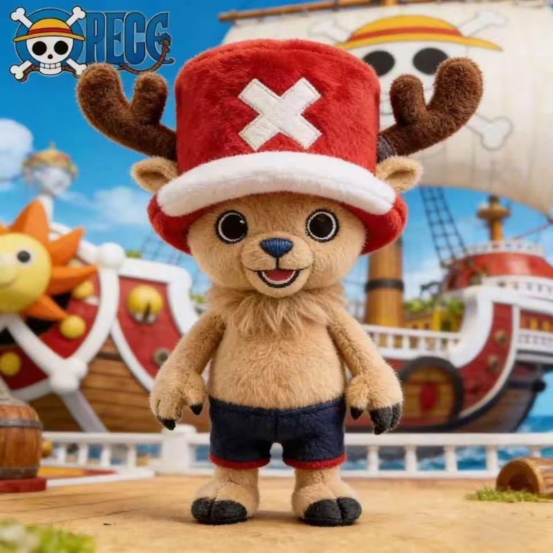 Плюшевая кукла Чоппер из One Piece, милый доктор-олень с корабля в розовой шляпе, аниме-аксессуар, игрушка, подарок на день рождения, Рождество
