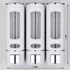 400ml 3 Head Shower and Lotion Dispenser Waterproof Shampoo Body Wash Container Wall Mounted Suitable for Home Hotel Restaurant