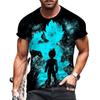 Летняя мужская футболка с 3D-принтом, аниме-одежда, трендовые топы, футболки больших размеров, детские футболки 2000 года, новые, с коротким рукавом, модные, с коротким рукавом