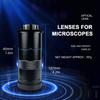 YIZHAN 130X 150X 180X Zoom C-Mount Lens Magnification Adjustable 25mm For Electron Video Microscope Accessories Monocular Camera