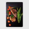 Steak Beef With Spices Metal Sign Wall Pub Pub Garage Custom Plaque Tin Sign Poster Home Vintage Decoration Room Wall Art Decor