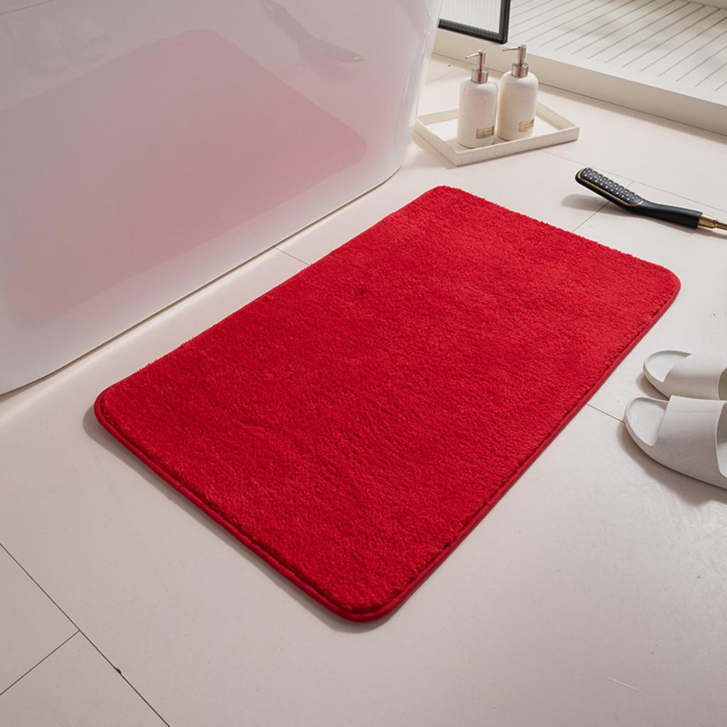 Fleece Engraving Bathroom Thickening Mat Bath Non-slip Carpets In Wash Basin Bathtub Side Floor Rug Shower Room Doormat Memory Foam 3D Pad